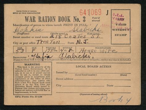 Vintage World War Ii War Ration Book No 3 From 1943 Pristine Auction