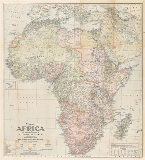 Map Of Africa And Adjoining Portions Of Europe And Asia The Portal