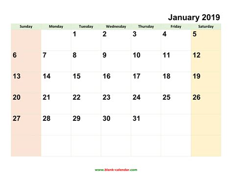 2021 calendar with holidays, notes space, week numbers 2021 or moon phases in word, pdf, jpg, png. Monthly Calendar 2019 | Free Download, Editable and Printable