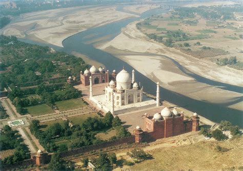 Taj Mahal Aerial Photograph By Dinodia Photo Pixels