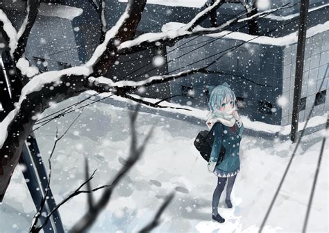 Wallpaper Anime Girls Snow Touhou Ice Spring Freezing Cirno