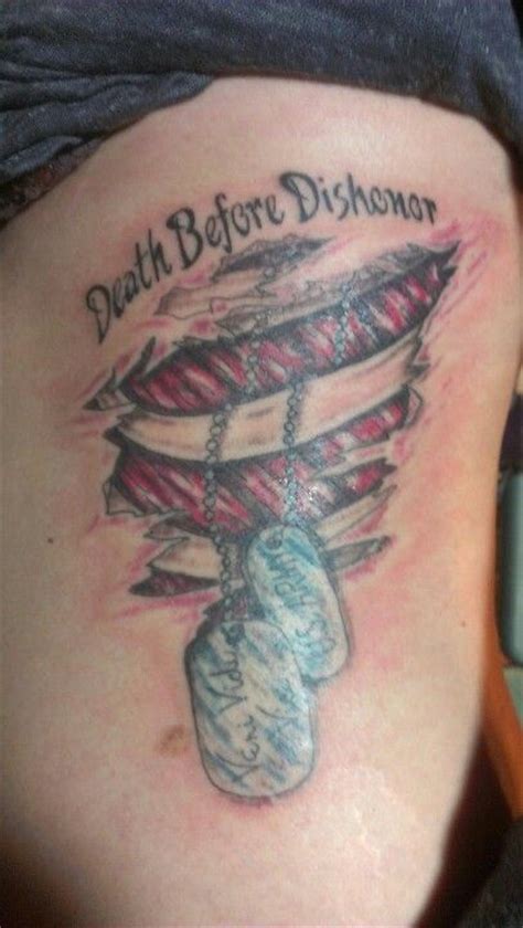 2007 album the way of the fist death before dishonor, a 1989 album from dennis brown containing a song of the same name death before dishonour, the fifth studio album by the. Death before dishonor.... I ♥ my Army Tattoo!! | ♥ Tattoos | Pinterest | Army Tattoos, Death and ...