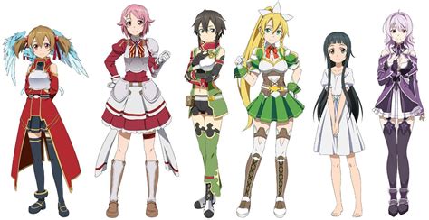 Sword Art Online Characters Arte De Anime Arte De Personajes Arte Online