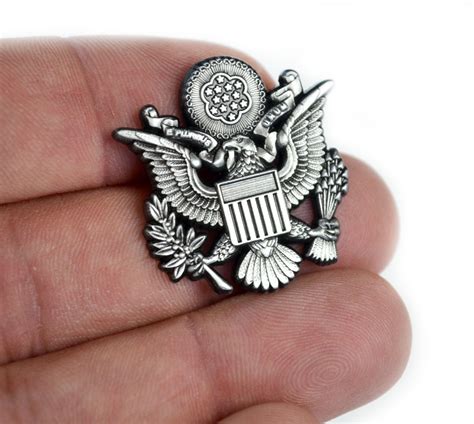 United States Eagle Military Emblem Lapel Hat Pin Fueled