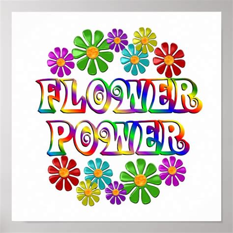 Flower Power Posters And Tryck