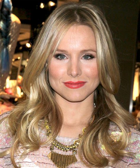 Kristen Bell Long Straight Formal Hairstyle Ash Blonde Hair Color