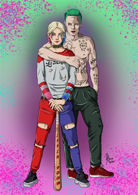 Artstation Harley Quinn And Joker Genderbend