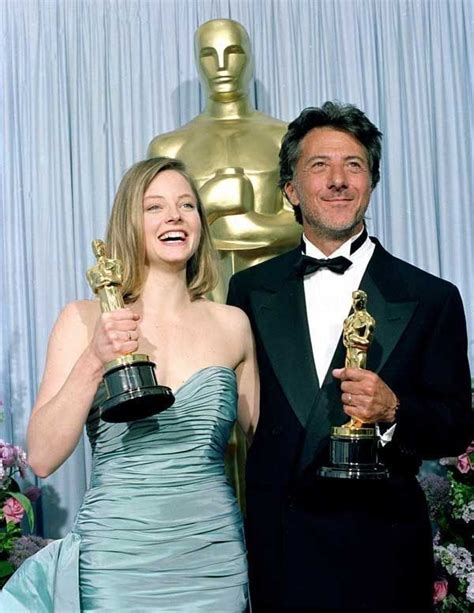 Jodie Foster Best Actress And Dustin Hoffman Best Actor At The 61st