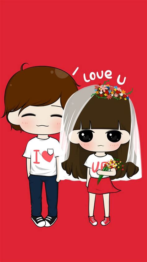 Pin By Rose On Cartoon Cute Couple Wallpaper Couple Wallpaper Love