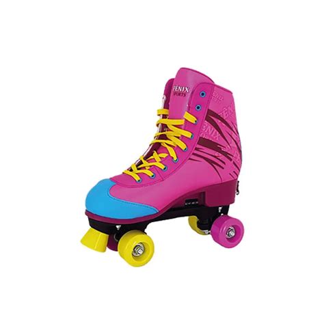 Patins Roller Skate Ajustável 4 Rodas Fenix Ri Happy