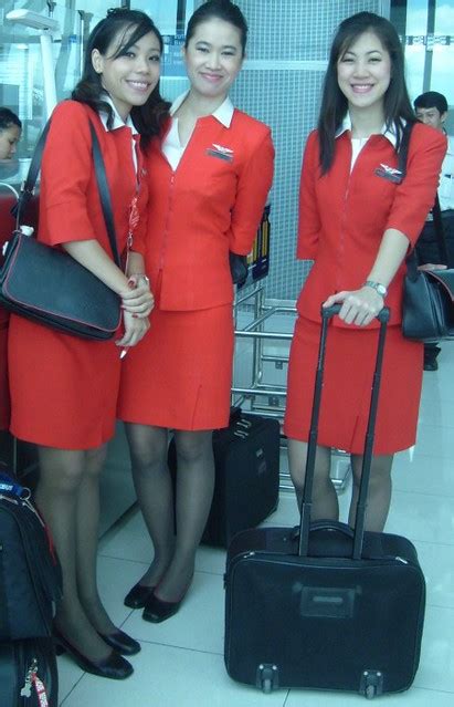 Beautiful Air Asia Flight Attendants For More Updated Pict Flickr