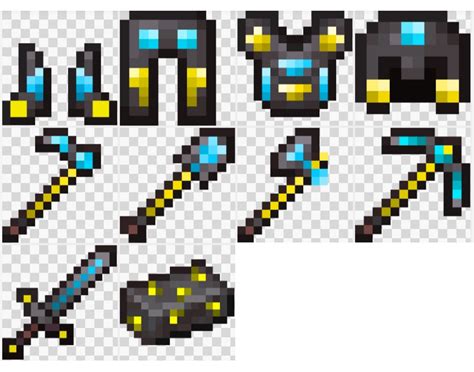 Heres A Concept I Created For The Textures Of Netherite Tools And