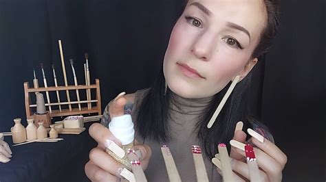 Asmr Wooden Nail Salon Youtube