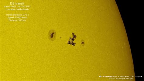 Astrophotographer Captures Fascinating Footage Of International Space Station Whizzing Past Sun