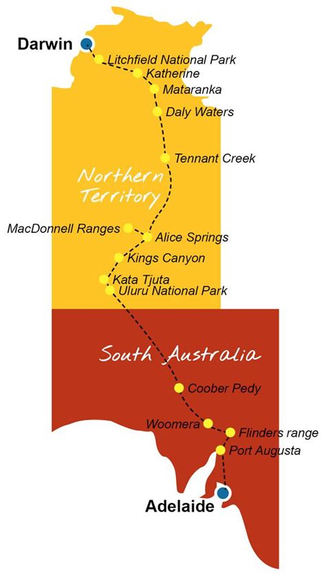 √ South Australia National Parks Map