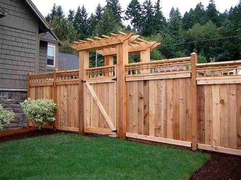 Design ideas for a large craftsman partial sun backyard stone landscaping in chicago for summer. Wood Fences | Fence Geeks | Wrought Iron Fences, Gates ...