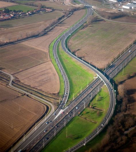 Aerial View Of Highway Stock Photo Image Of Speed Motion 22498416