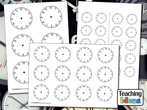 Blank Clock Templates Teaching Ideas