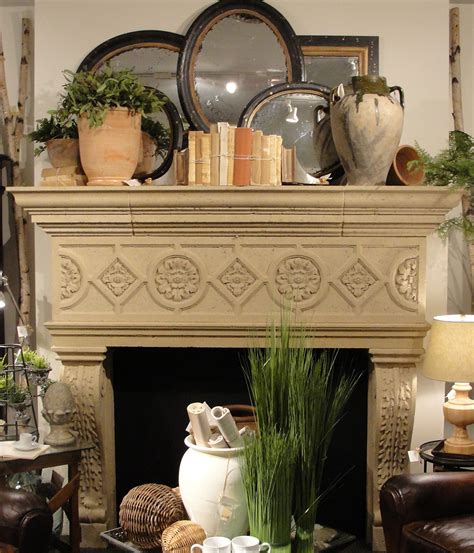 Then there is even a molding. Fresh Spring Looks for Your Mantel - Nell Hills