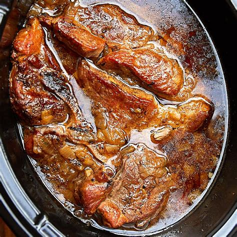 Rustic Slow Cooker Country Style Pork Ribs I Food Blogger