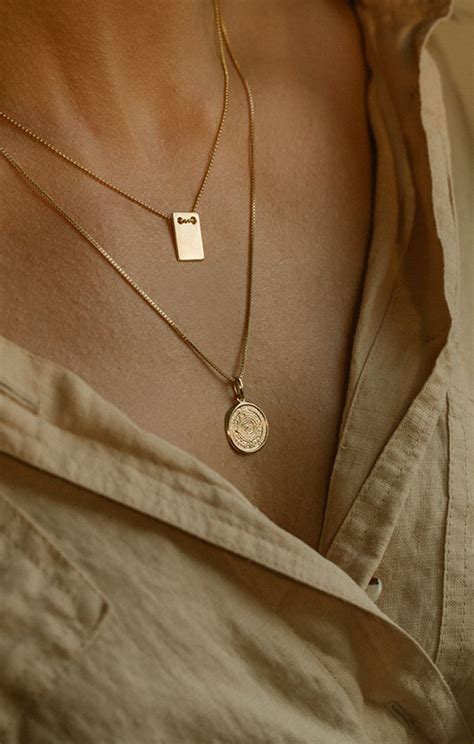 Leah Alexandra Jewelry Mayan Calendar Gold Necklace And Gold Id Tag