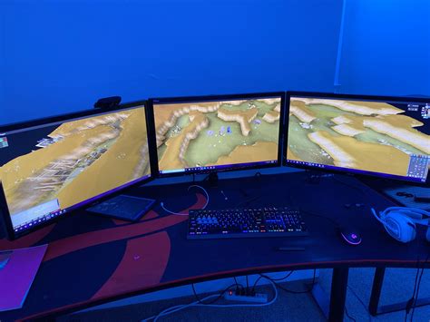 Osrs On My Triple Monitor Setup 24 Inch Monitors R2007scape