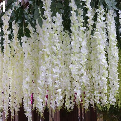 Shulemin Artificial Flowers Vineartificial Wisteria Flowers Vine Silk