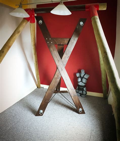 St Andrews Cross Bdsm Dungeon Bondage Furniture Fetish Etsy