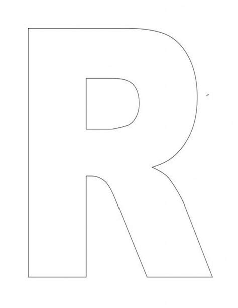 Letter R Cut Out Lettersh