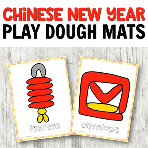 Chinese New Year Play Dough Mats Freebie Chinese New Year Hands On Activities Chinese