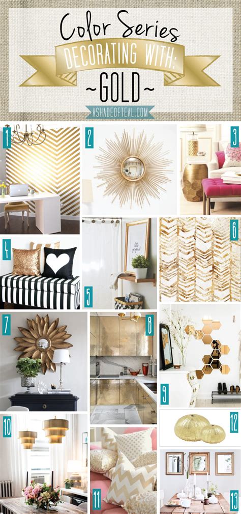 Color Series Decorating With Gold