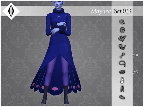 The Sims Resource Mayura Set Full Body Dress
