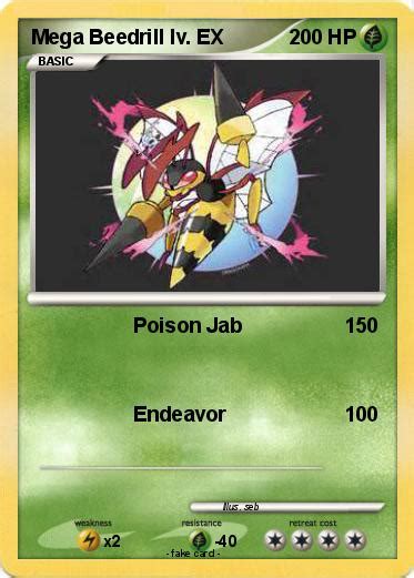 Pokémon Mega Beedrill Lv Ex Poison Jab My Pokemon Card