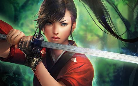 Women Sword Fantasy Art Wallpapers Hd Desktop And Mobile Backgrounds