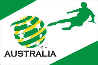 National sports teams of australia. Socceroos flag (Australia)