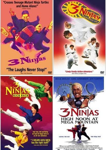 Four Movie Posters For The Three Ninjas 3 Ninjas And 3 Ninjas