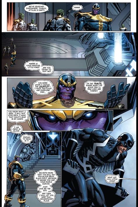 Black Bolt Vs Thanos Avengers Art Marvel Comic Character Comics Artwork