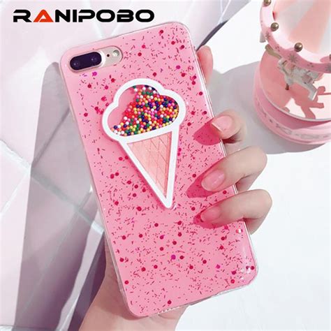 Buy Lovely Cute 3d Bling Ice Cream Candy Glitter Phone