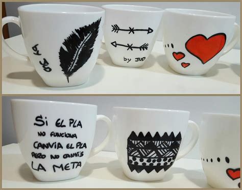 Decora Tus Tazas Con Ideas Molonas Tazas Decoración De Unas Cerámica