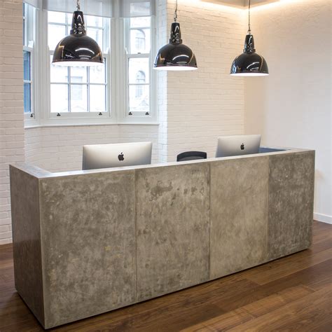 Concrete Reception Desks Custom Made Designs Apres Furniture