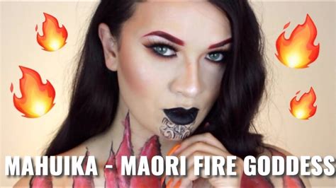 maori goddess mahuika makeup tutorial youtube