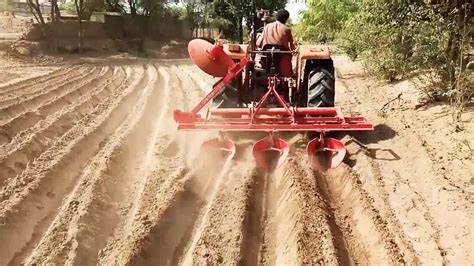 Ridger Plough Working Ridge Plough Youtube