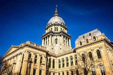 Illinois State Capitol Building In Springfield Photograph By Paul Velgos