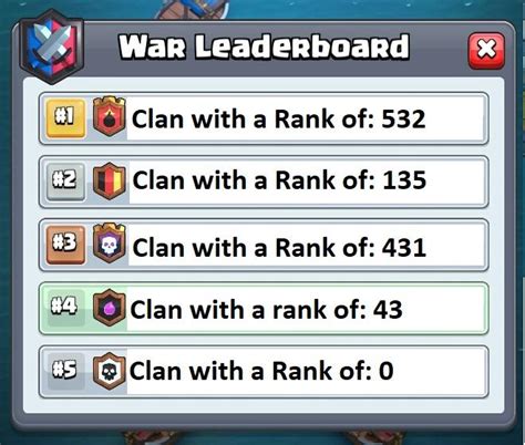 Clan War Matching Needs A Fix This Img Is From The Web