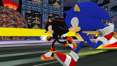 Sonic Vs Shadow By Nictrain123 On Deviantart
