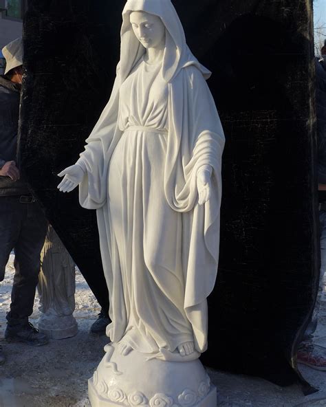 Marble Statue Of The Virgin Mary Marble Art Decorhand Craft Statue