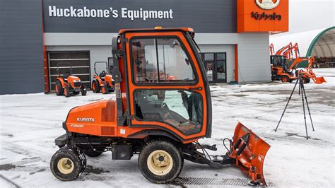 Kubota F2690 With Full Cab And Snow Plow Youtube