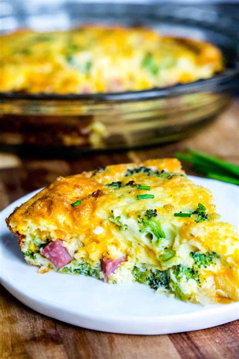 Keto Ham And Cheese Crustless Quiche Recipe Home Made Interest