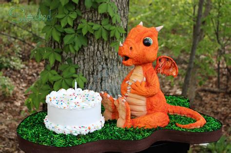 Fire Breathing Baby Dragon Cake This Little Dragon Blow Real Fire
