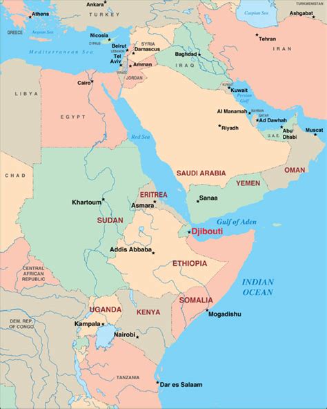 These regions are further subdivided into 20 the blank outline map represents djibouti, a small country located in the horn of africa. Getting Around - Ports of Call - Djibouti